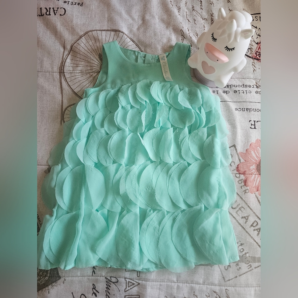 Mint Green Layered Dress 3T